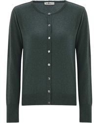 Peraluna - Classic Basic O-Neck Knitwear Cardigan - Lyst