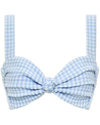Montce - Peri Micro Gingham Hayden Bikini Top - Lyst