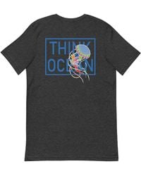 Anchor and Crew - Heather Think Ocean Jellyfish Fluorescence Cotton Embroidered T-Shirt - Lyst