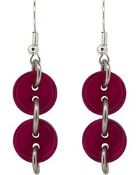 Vickisarge - Button Earrings - Lyst