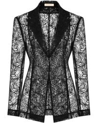Elsava - Lace Tailored Blazer - Lyst