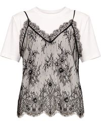 Nissa - Lace-Panel Top - Lyst