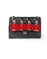 Maison Rubaiyat - Kiki Hand-Painted Leather Flap Shoulder Bag The King's Guard - Lyst