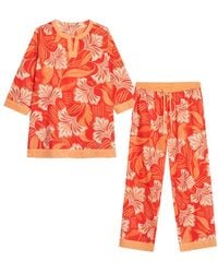 Inara - Molokai Sunset Floral Cotton Pyjamas - Lyst