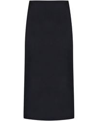 Malo - Satin Midi Pencil Skirt - Lyst