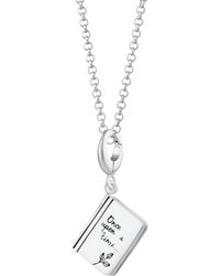 Lily Charmed - Sterling Story Book Charm Necklace - Lyst