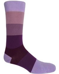 Peper Harow - Made in England - Block Stripe Socks – Twilight - Lyst