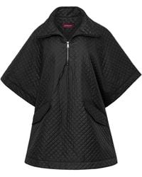 Mandragora - Oversized Quilted Poncho Lace - Lyst