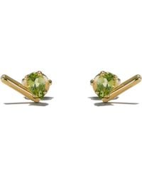 Onia - Peridot Bar Studs - Lyst