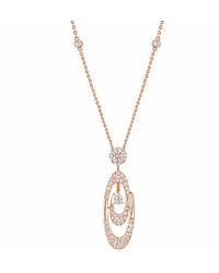 Artisan - Rose 18K Rose Diamond Orbit Drop Pendant Necklace - Lyst