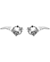 Lee Renee - Diamond Rose Halo Cufflinks - Lyst