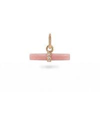 Zohreh - Guava Quartz T-Bar Pendant 9K - Lyst