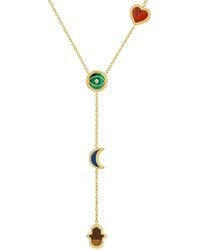 Karma and Luck - Celestial Wisdom Multi-Symbol & Multi-Gemstone Necklace - Lyst
