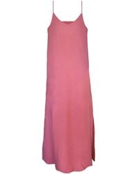 Larsen and Co - Pure Linen Marrakesh Dress In Peony Pink - Lyst