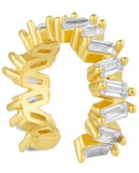 Spero London - Irregular Baguette Ear Cuff No Piercing Sterling - Lyst