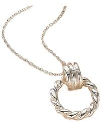 Posh Totty Designs - Mini Tether Hoop Pendant Necklace - Lyst