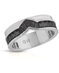 Glamrocks Jewelry - Peak Baguette Band Ring - Lyst