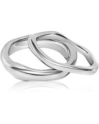 Mickey's Girl - Stacked Waterproof Rings - Lyst