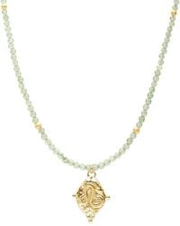 Seven Saints - Leo Gemstone Choker Necklace, Peridot, Plated - Lyst