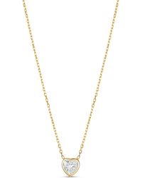 SHYMI - Mini Bezel Solitaire Necklace - Lyst