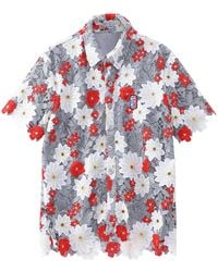 VERYRARE - Ashen Petal Grove Guipure Shirt - Lyst