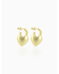 LOTT.gioielli - Heart Lock Earring M - Lyst