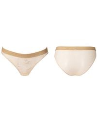 Bott Lingerie - Neutrals Crush Lace Brief – Champagne - Lyst
