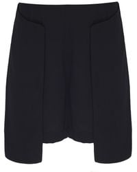 Madebyza - Assymetric Cut Detailed Shorts - Lyst