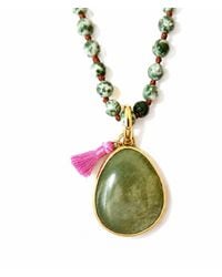 Persia Dona Jewelry - Gemstone X Heart Necklace - Lyst