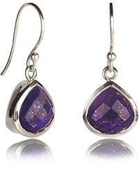 The Jewellery Store London - Pear-Shaped Lapis Earrings - Lyst