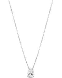 SALLY SKOUFIS - Pure Droplet Necklace Petite With Made Cz Diamond Stimulant - Lyst