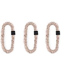 Silk Works - Neutrals Caramel Skinny Scrunchies - Lyst
