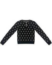 Roch Perel - Monogrammed Edged Sweater - Lyst
