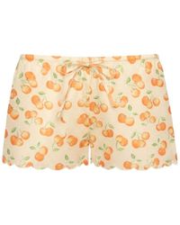 Montce - Cherry Sherbet Scalloped Low-Rise Drawstring Short - Lyst