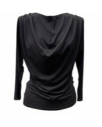 Imaatu - Onu Top Sculpting Elastic Viscose Waterfall Drape Three Quarter Sleeves - Lyst