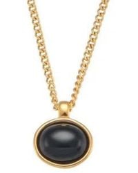 Nazzar - Oval Onyx Pendant Necklace - Lyst