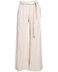 ARTISTA - Neutrals Ivory Palazzo Pants - Lyst