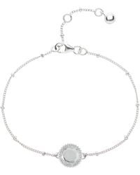Auree - Barcelona Silver April Birthstone Bracelet Crystal - Lyst
