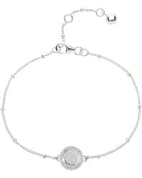 Auree Barcelona Silver April Birthstone Bracelet Crystal - Metallic