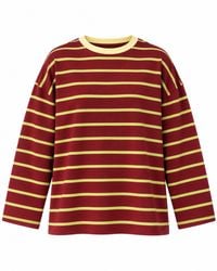 Mind Traveler - Lime & Burgundy Striped Míriam Long Sleeve Top - Lyst