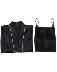Soft Strokes Silk - Pure Silk Kimono Robe And Slip Dress Gift Set - Lyst