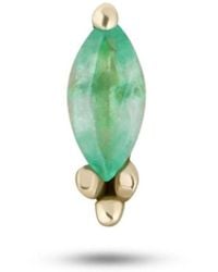 Zohreh - Emerald Marquise Beaded Flat Back Earring 9K - Lyst