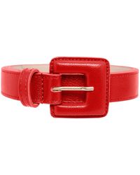 BeltBe - Mini Square Narrow Leather Belt - Lyst