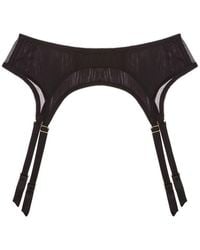 Journelle - Iris Suspender Belt Noir - Lyst