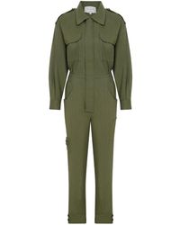 NAZLI CEREN - Dorothy Zipped Cotton Jumpsuit - Lyst