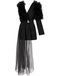 LIA ARAM - Ruffle Surprise Tailored Blazer - Lyst