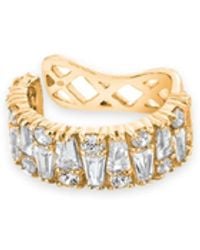 SALLY SKOUFIS - Culture Ear Cuff With Made Cz Diamond Stimulant - Lyst