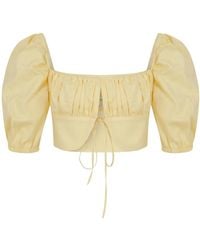 NAZLI CEREN - Grace Ruched Top - Lyst