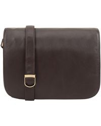 Lloyd Baker - Nahan Flap-Over Leather Crossbody Bag - Lyst