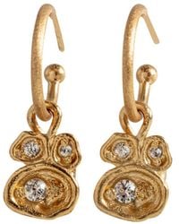 Claire Hill Designs - Topaz Lichen Hoop Earrings - Lyst